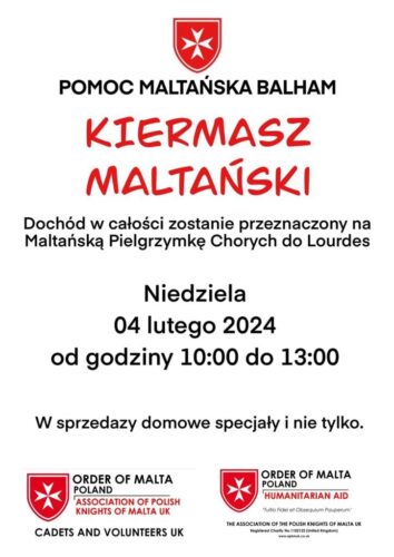 plakat - kiermasz maltański 2024